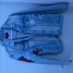 Pacsun Los Angeles Rose Denim Jacket (M)